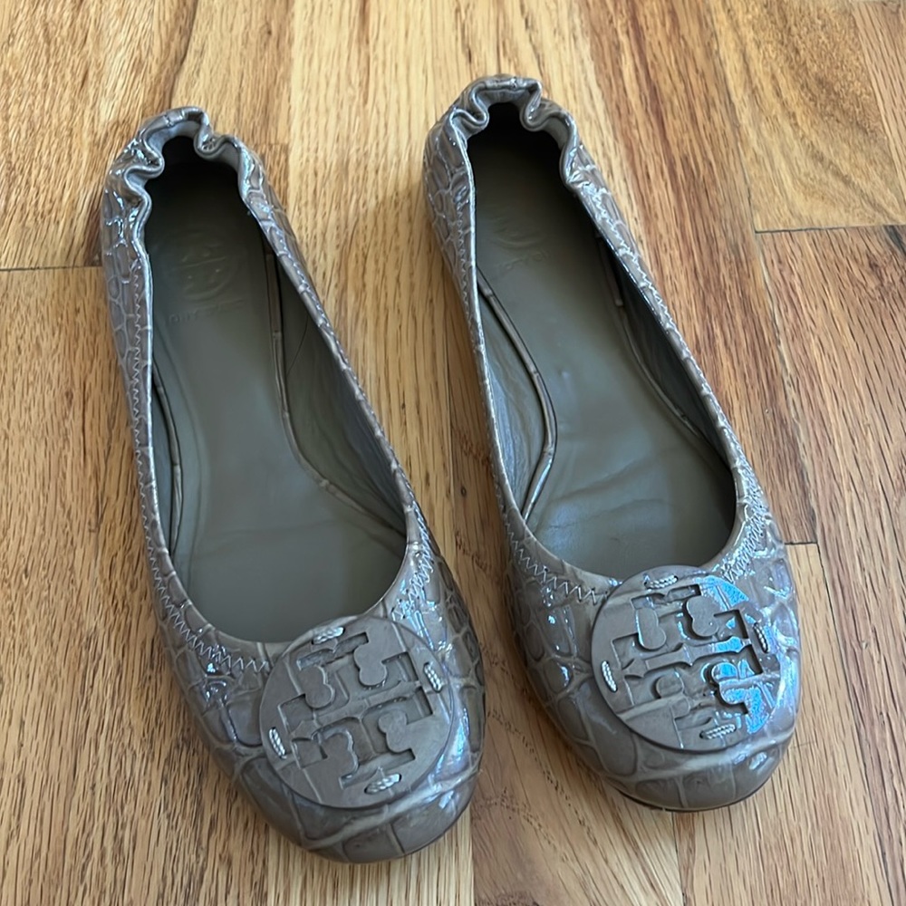 Tory Burch Leather Ballet Flat, Size 8